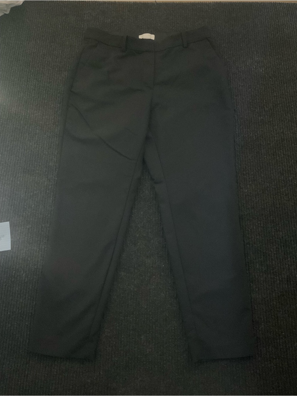 H&M Black Straight-Leg Trousers